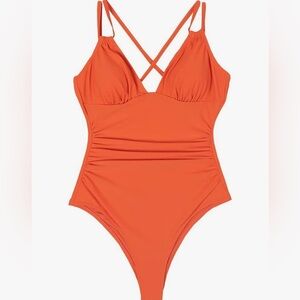 CUPSHE Women V Neck One Piece Swimsuit